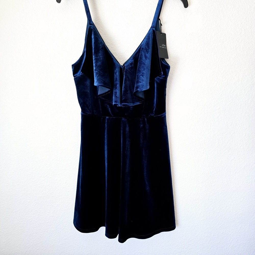 NWT J.O.A. Nordstrom Velvet Mini Dress Women Sz Medium HoCo Prom Party Y2k